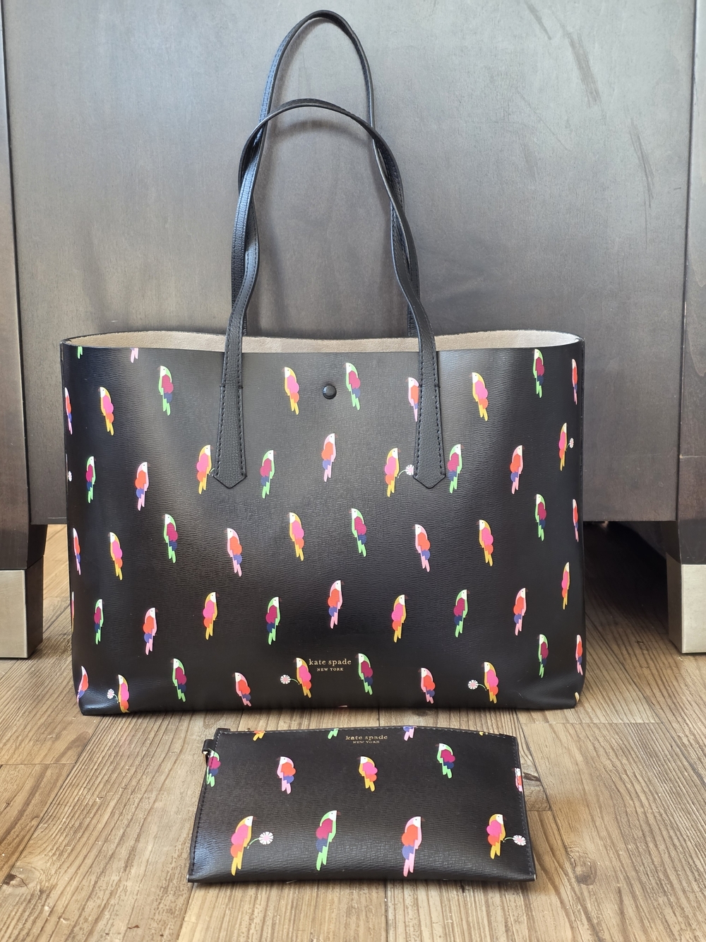 Kate Spade New York Molly Flock Party Large Tot + Wristlet